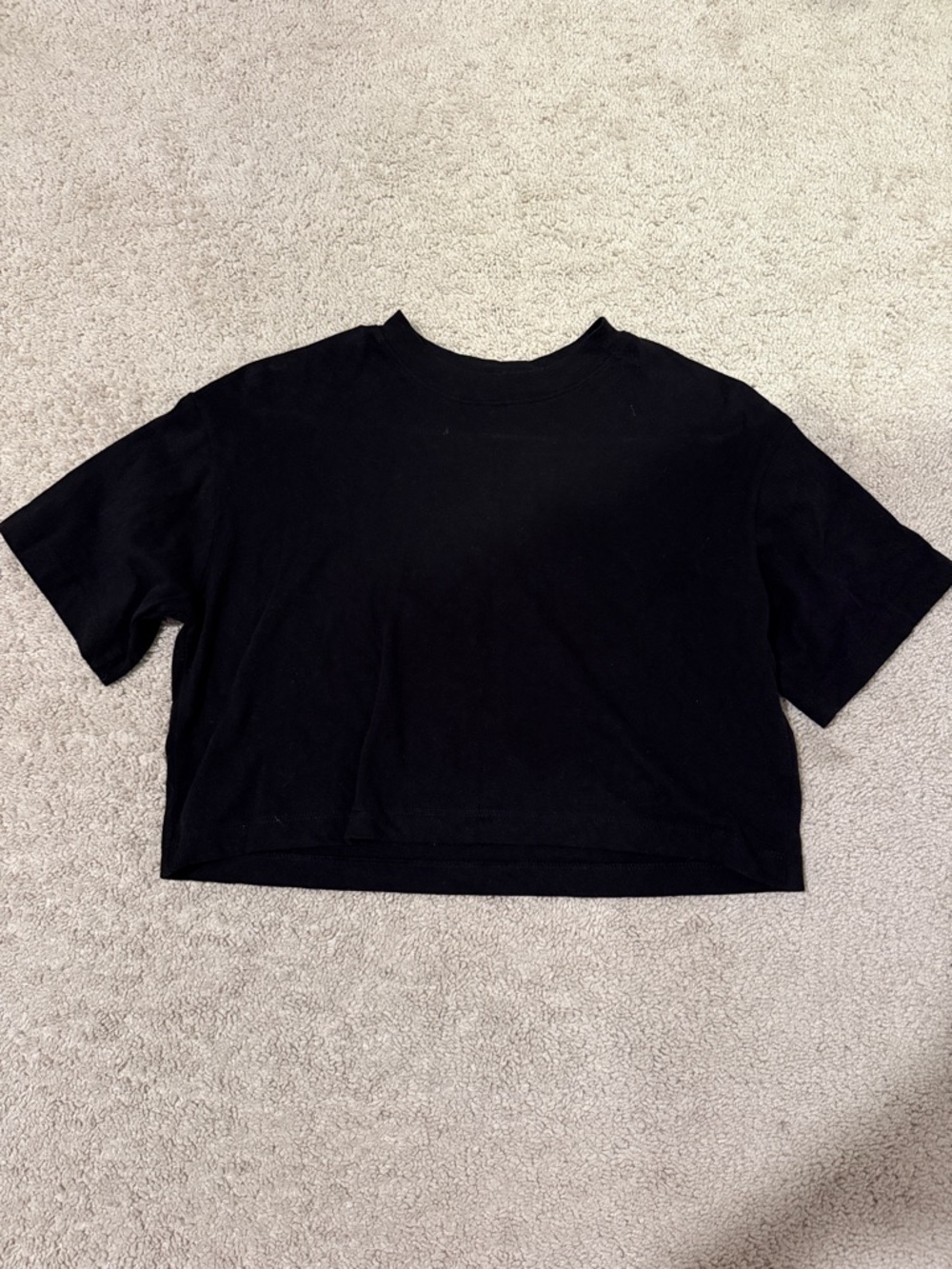 Cotton On Black Cropped T-Shirt